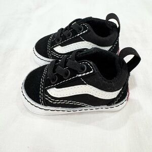 Vans Baby Classic Black and White Sneakers